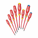 Set of 8 screwdrivers for slot-head and PHILLIPS®, POZIDRIV® - SUPADRIV® screws - 1000 V