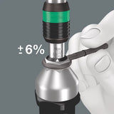 Wera Series 7400 Kraftform pistol handle, adjustable torque screwdrivers (3.0-8.8 Nm) with Rapidaptor quick-release chuck